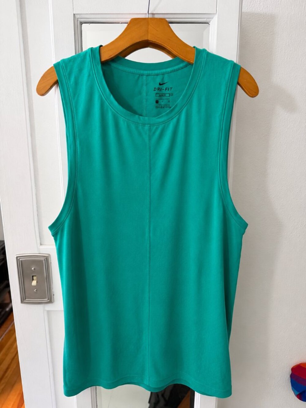 Nike Dri-FIT Slim Fit Training Tank Teal/Turquoise Medium